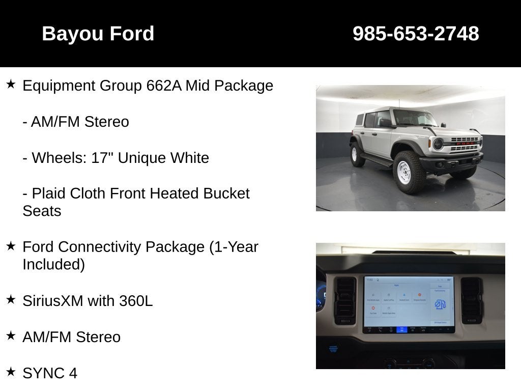 2026 Ford Bronco Heritage Edition 662A