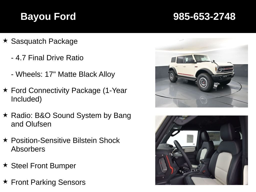 2026 Ford Bronco Outer Banks 314A