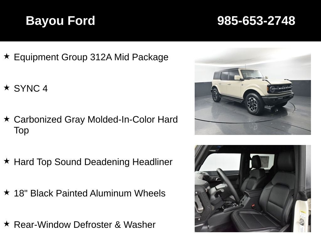 2025 Ford Bronco Outer Banks 312A