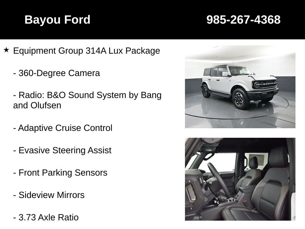 2026 Ford Bronco Outer Banks 314A