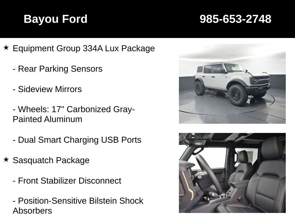 2026 Ford Bronco Badlands 334A