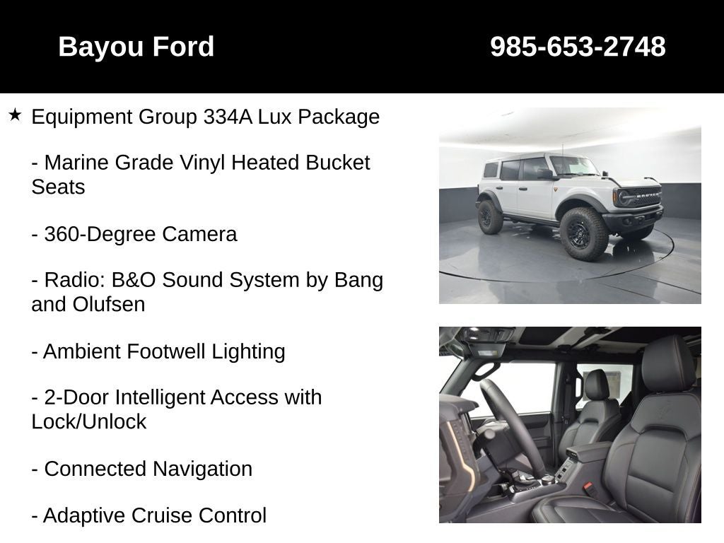 2026 Ford Bronco Badlands 334A