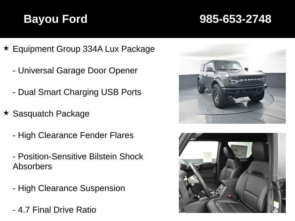 2025 Ford Bronco Badlands 334A