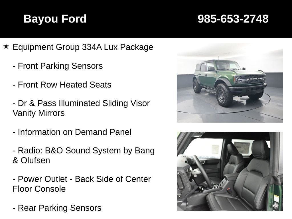 2025 Ford Bronco Badlands 334A