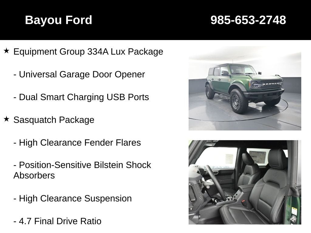 2025 Ford Bronco Badlands 334A