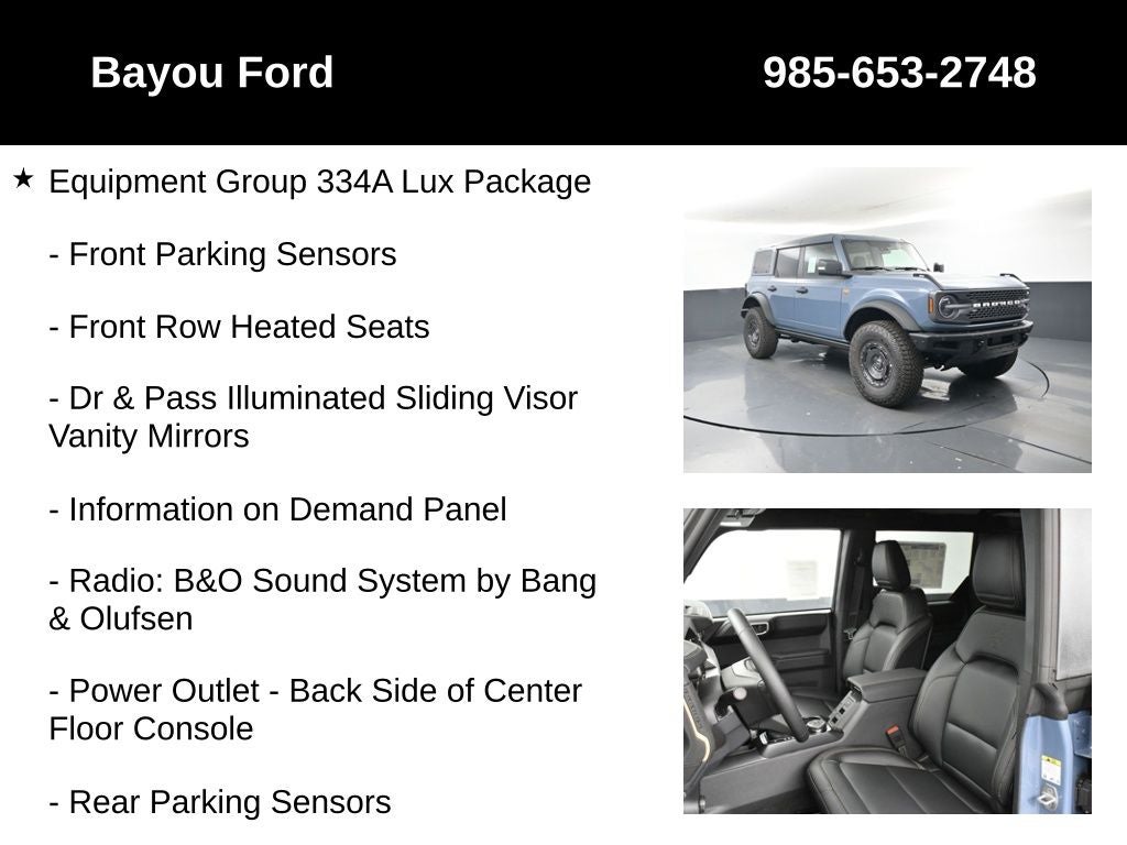 2025 Ford Bronco Badlands 334A