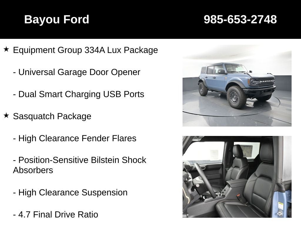 2025 Ford Bronco Badlands 334A