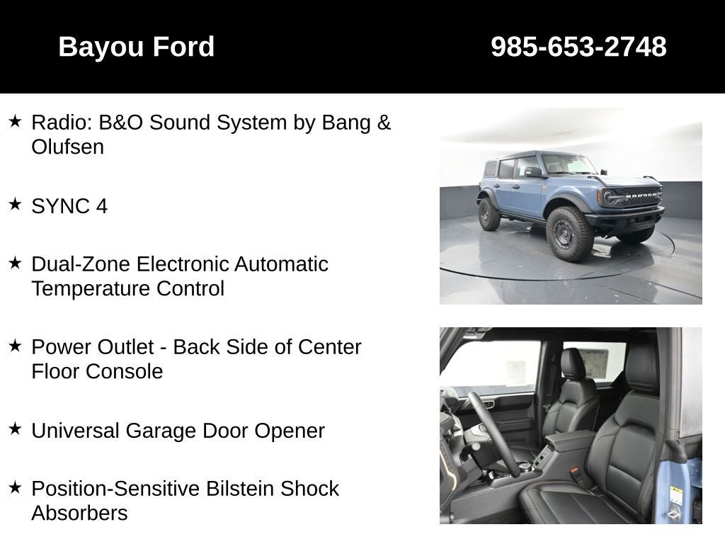 2025 Ford Bronco Badlands 334A