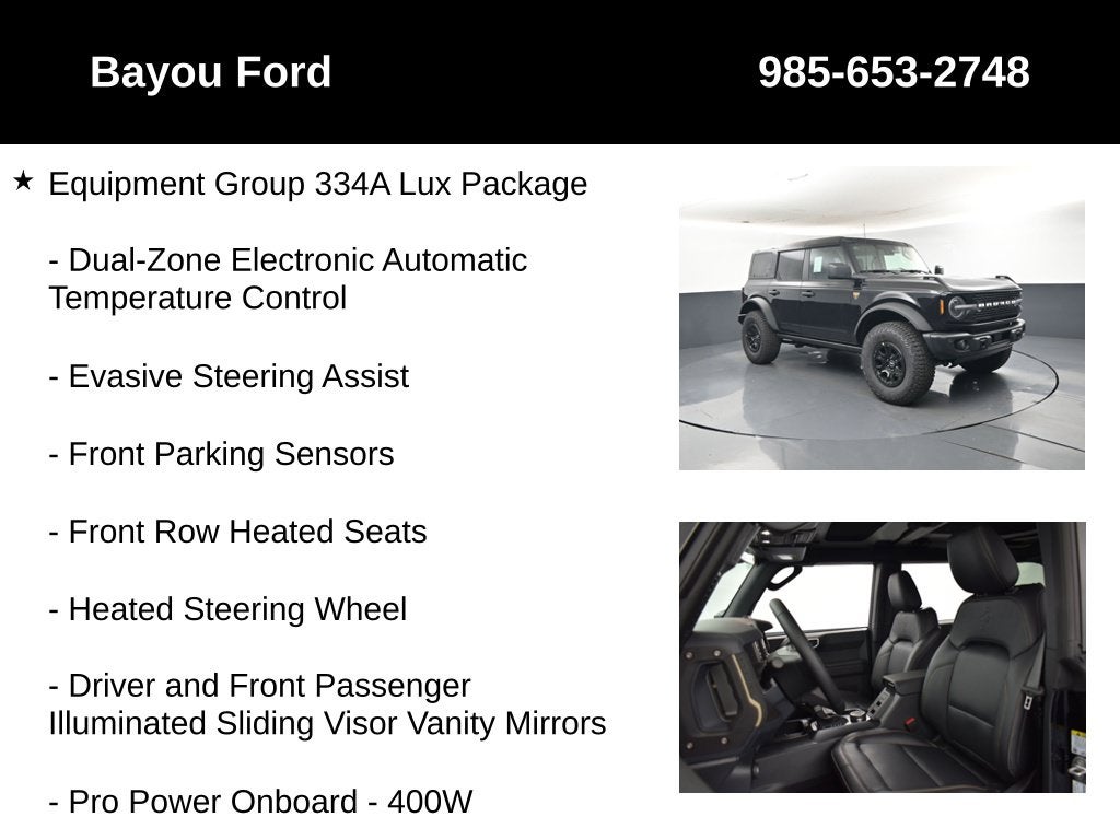 2026 Ford Bronco Badlands 334A