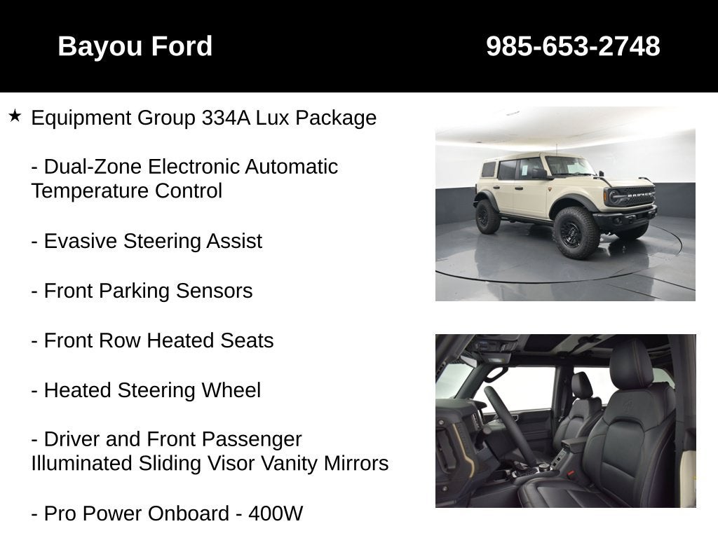 2026 Ford Bronco Badlands 334A