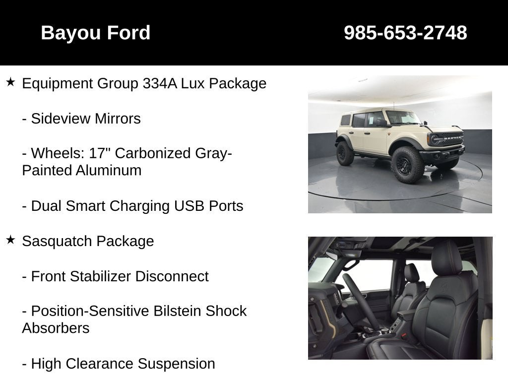 2026 Ford Bronco Badlands 334A