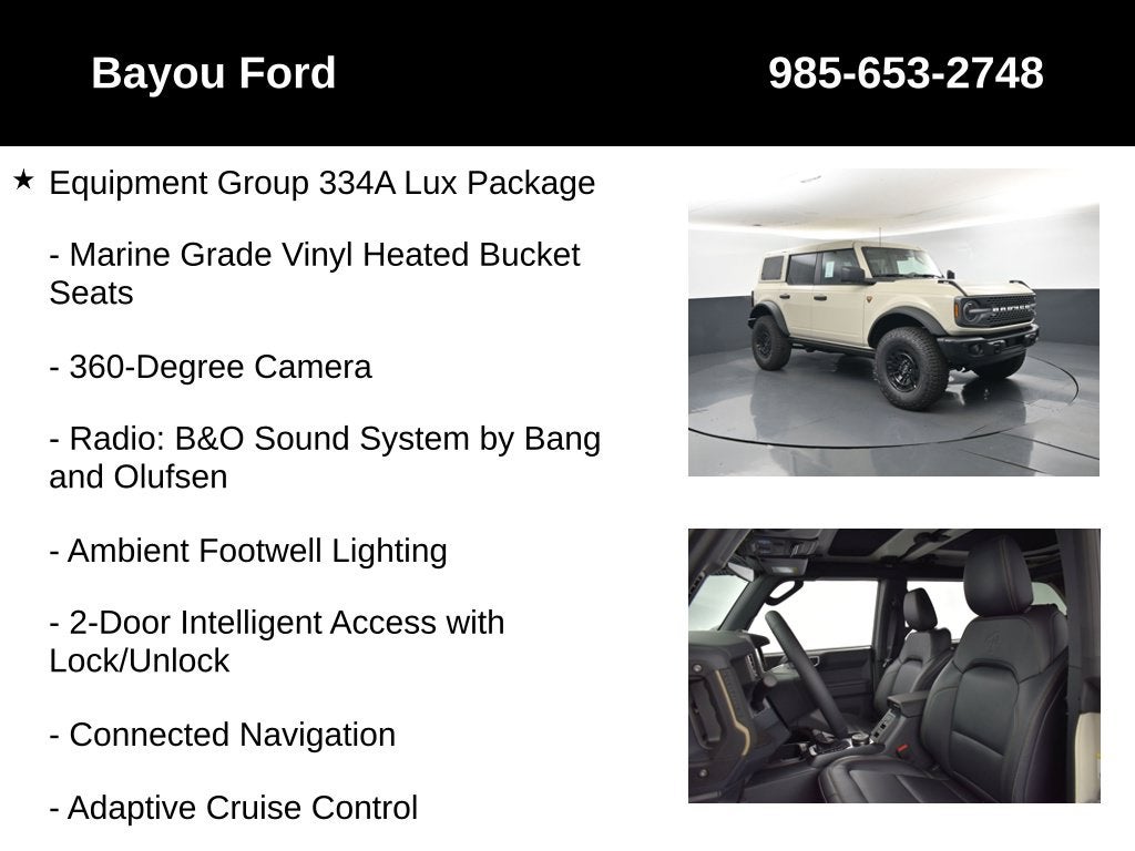 2026 Ford Bronco Badlands 334A