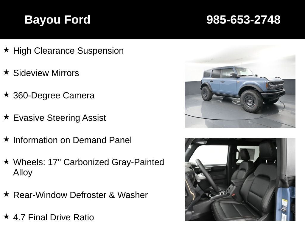 2025 Ford Bronco Badlands 334A