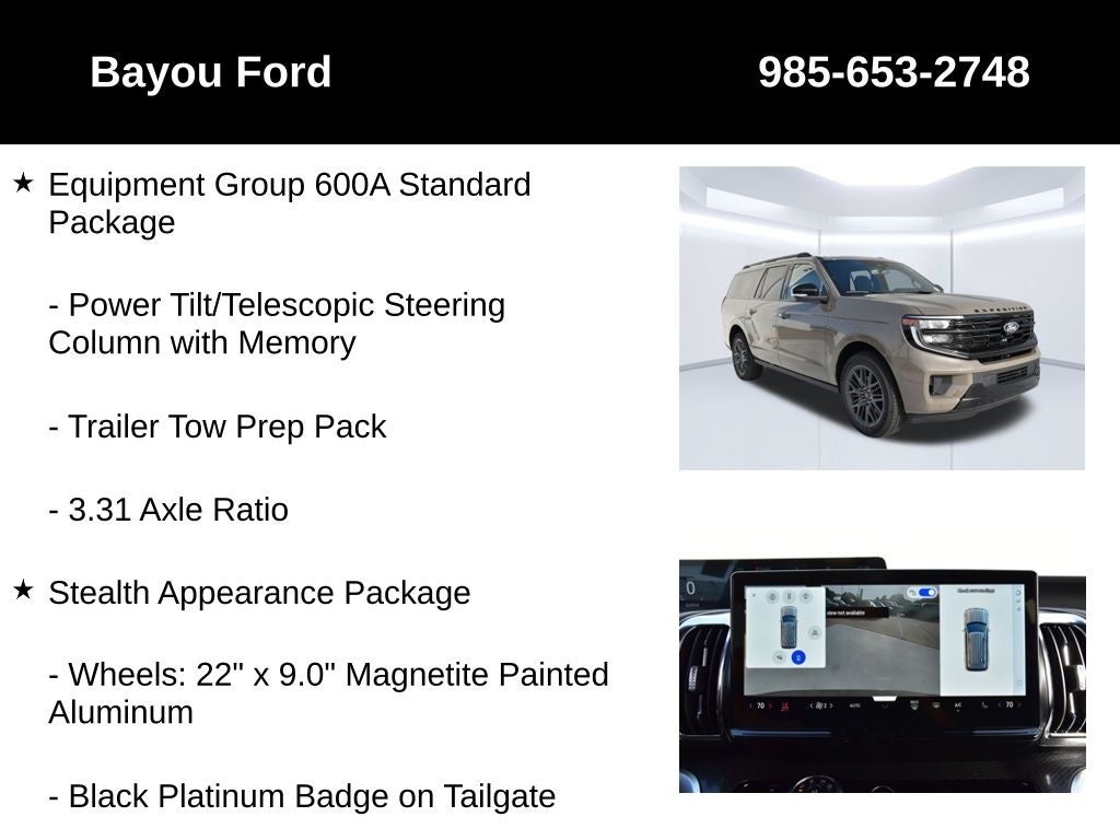 2027 Ford Expedition Max Platinum 600A