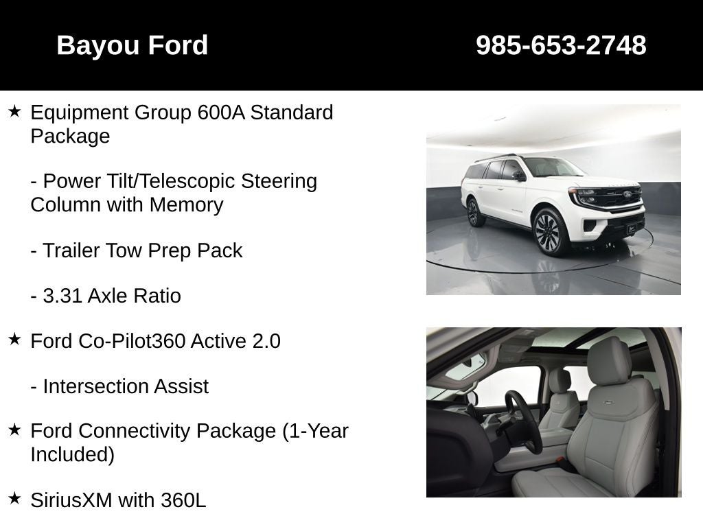 2027 Ford Expedition Max Platinum 600A