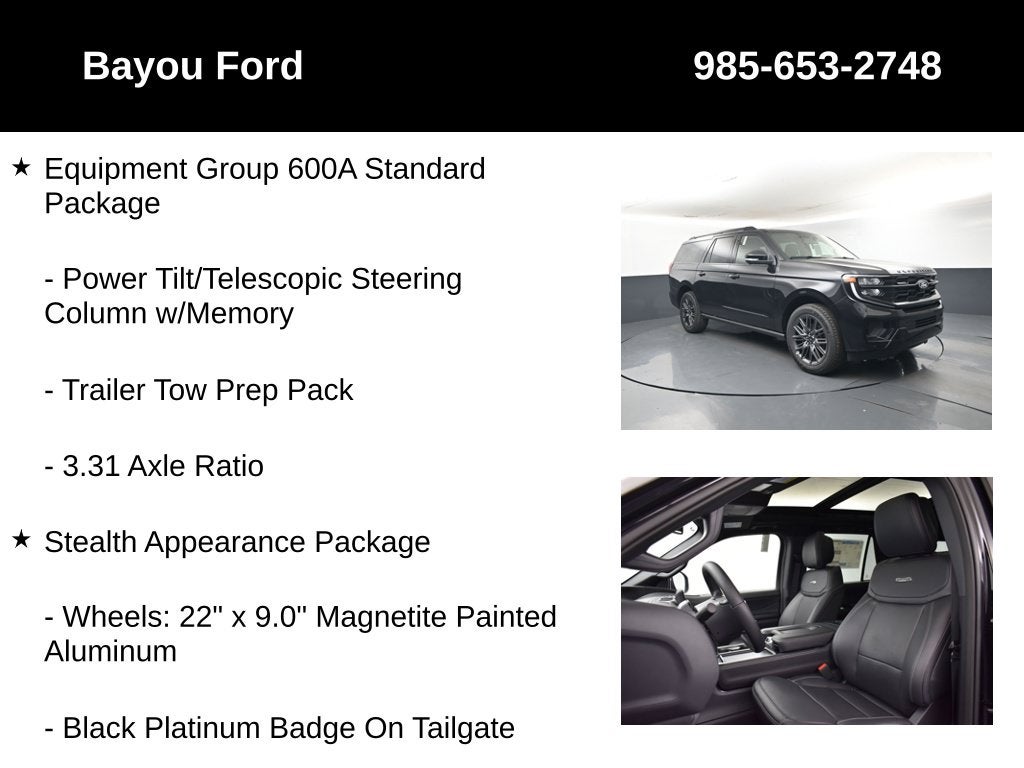 2027 Ford Expedition Max Platinum 600A