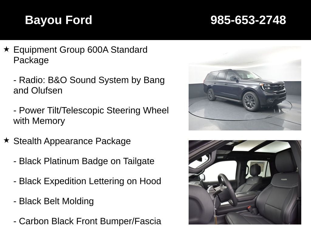2026 Ford Expedition Max Platinum 600A