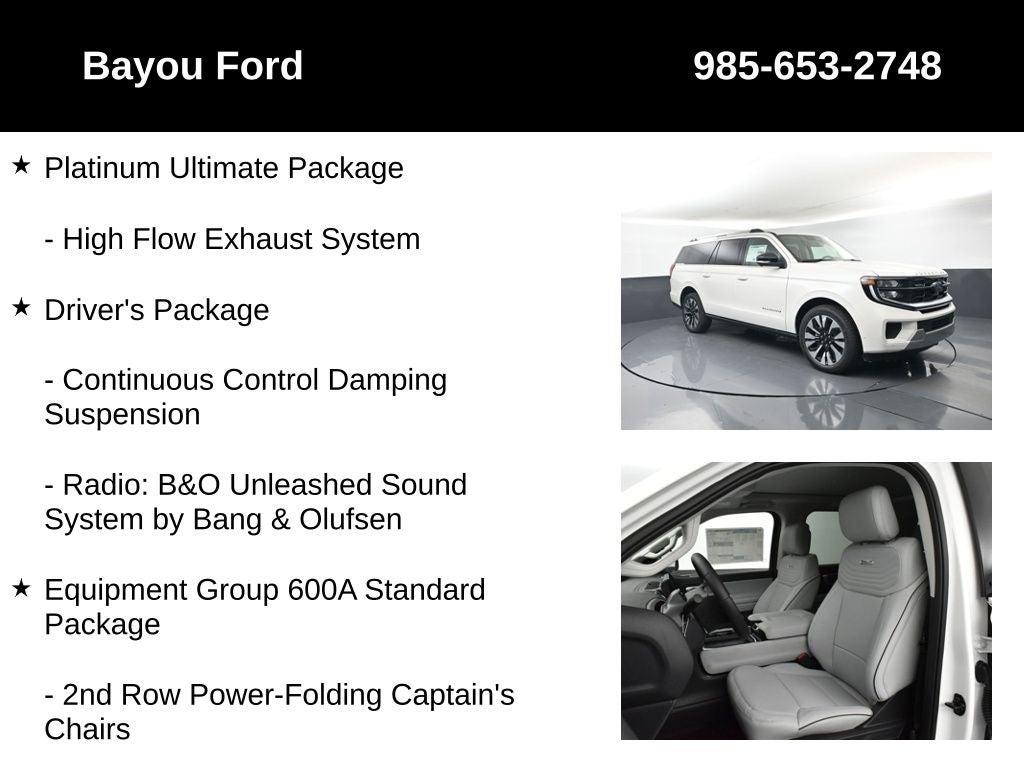 2025 Ford Expedition Max Platinum 600A