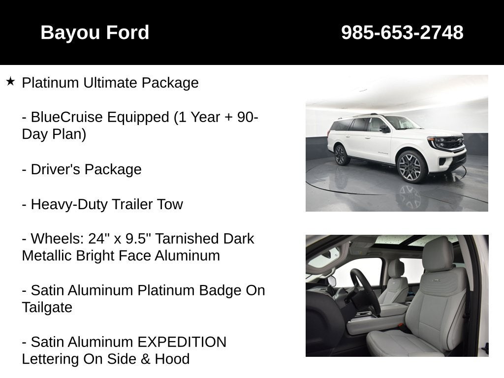 2027 Ford Expedition Max Platinum 600A
