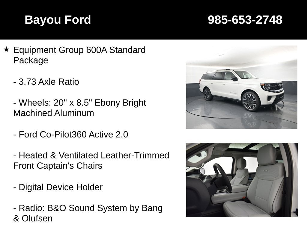 2027 Ford Expedition Max Platinum 600A