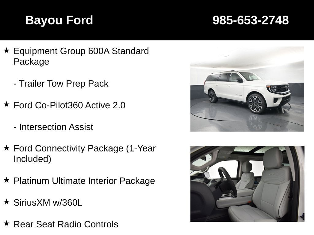 2027 Ford Expedition Max Platinum 600A