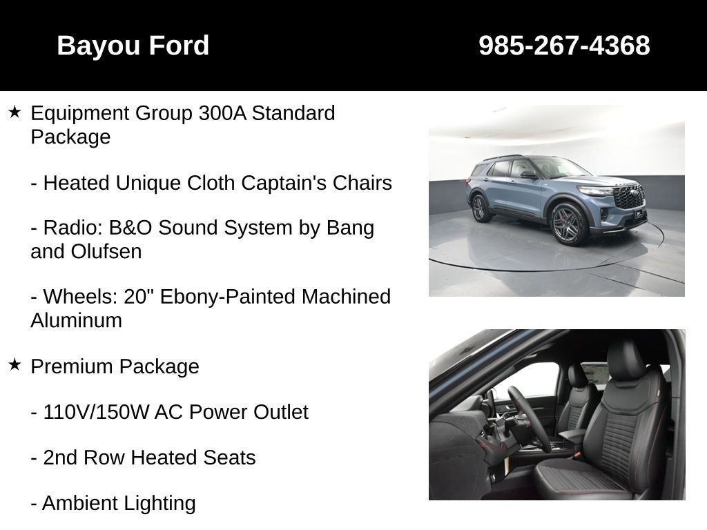 2026 Ford Explorer ST-Line 300A