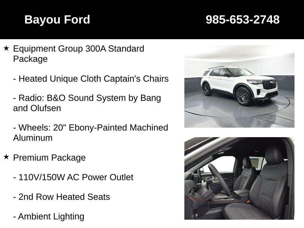 2026 Ford Explorer ST-Line 300A