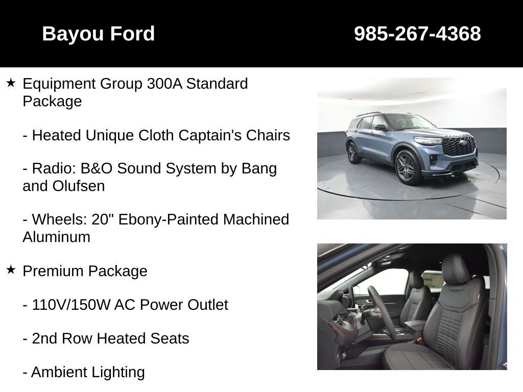 2026 Ford Explorer ST-Line 300A