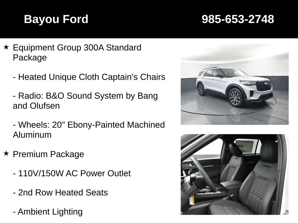 2026 Ford Explorer ST-Line 300A