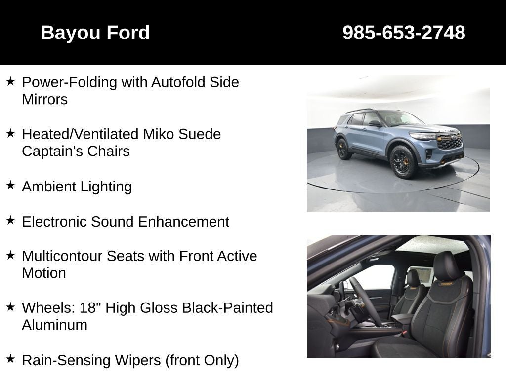 2026 Ford Explorer Tremor 800A