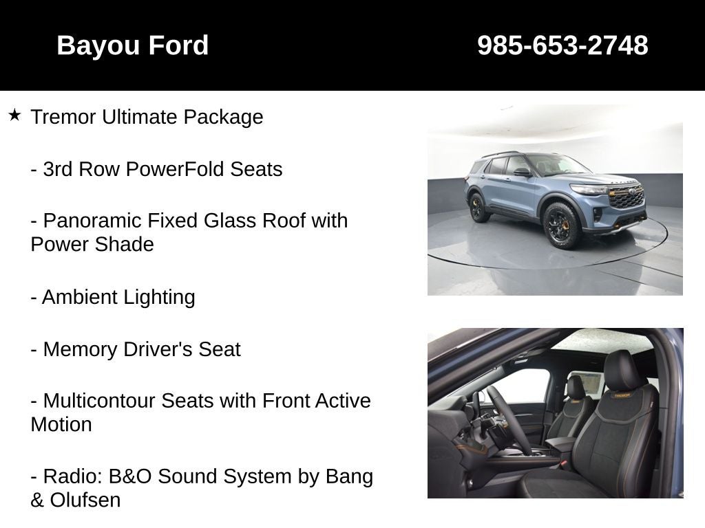 2026 Ford Explorer Tremor 800A