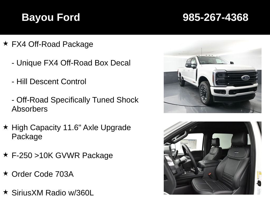 2025 Ford F-250SD Platinum 703A