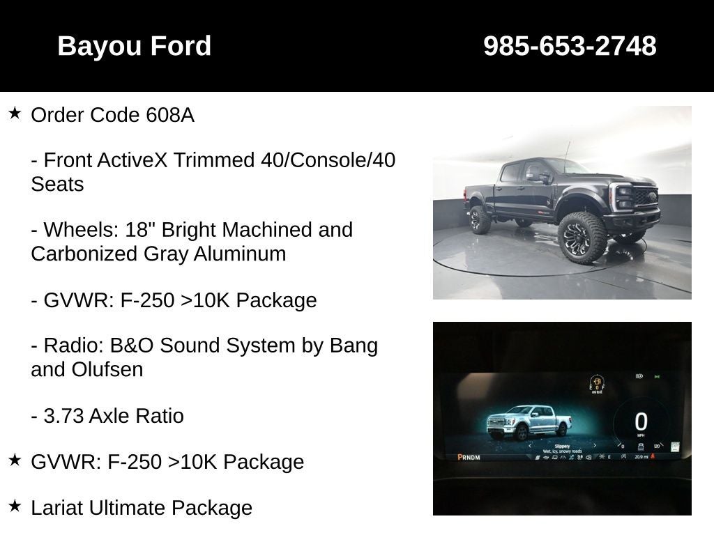 2026 Ford F-250SD SCA Black Widow