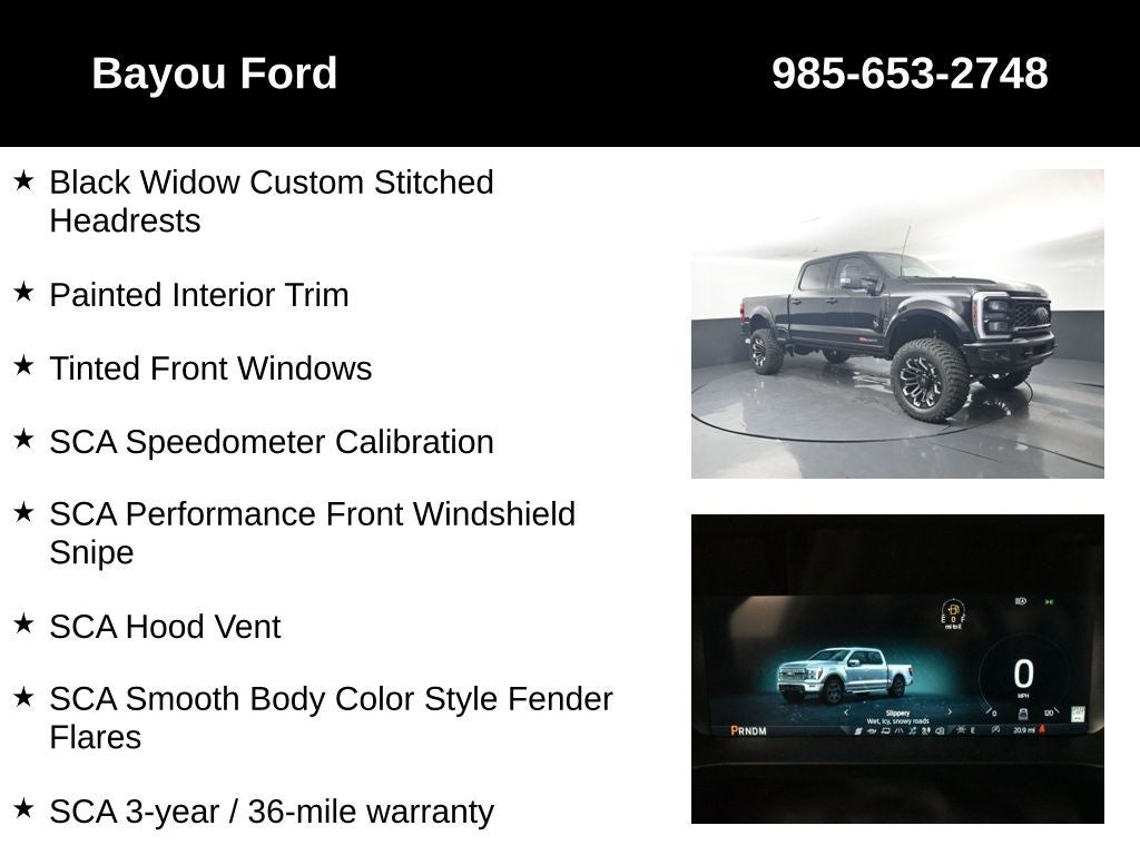 2026 Ford F-250SD SCA Black Widow
