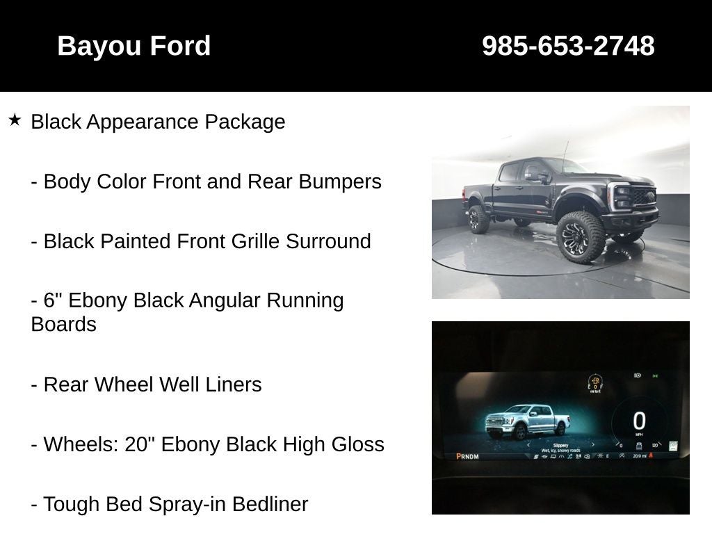 2026 Ford F-250SD SCA Black Widow