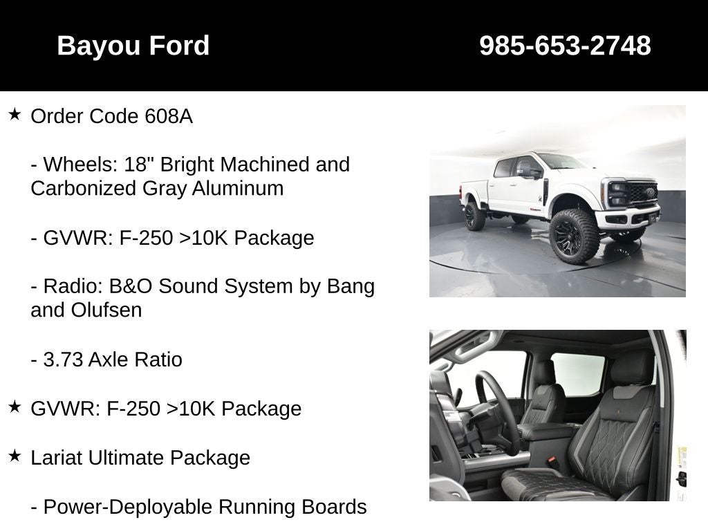 2026 Ford F-250SD SCA Black Widow