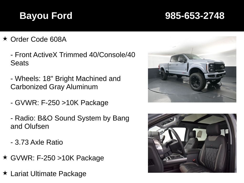 2026 Ford F-250SD SCA Black Widow