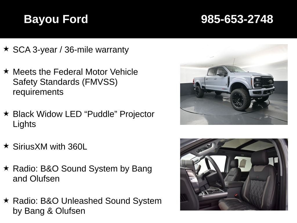 2026 Ford F-250SD SCA Black Widow