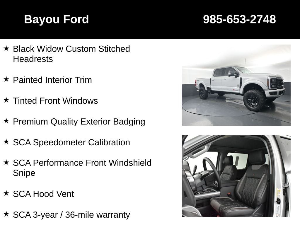 2026 Ford F-250SD SCA Black Widow