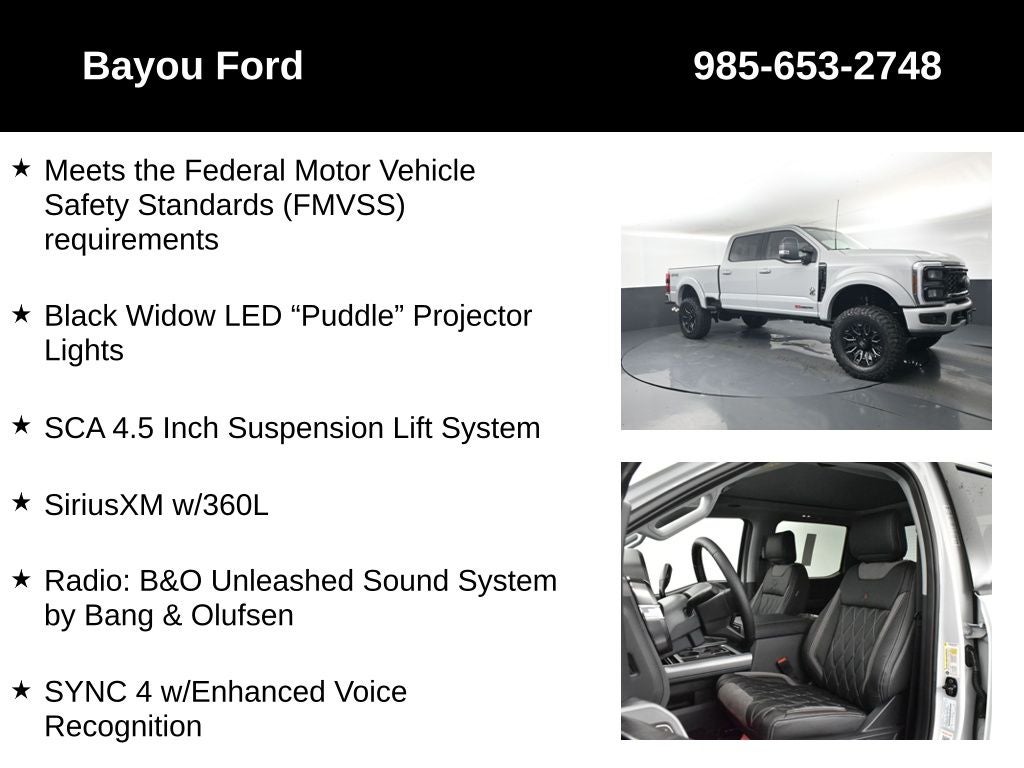 2026 Ford F-250SD SCA Black Widow