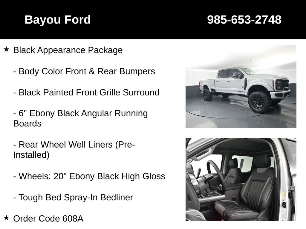 2026 Ford F-250SD SCA Black Widow