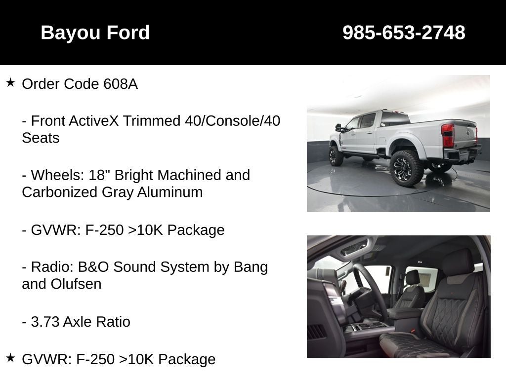 2026 Ford F-250SD SCA Black Widow