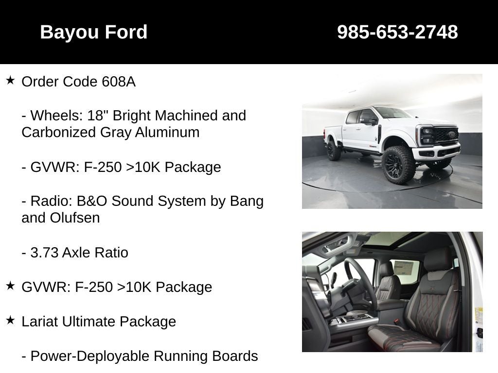 2026 Ford F-250SD SCA Black Widow