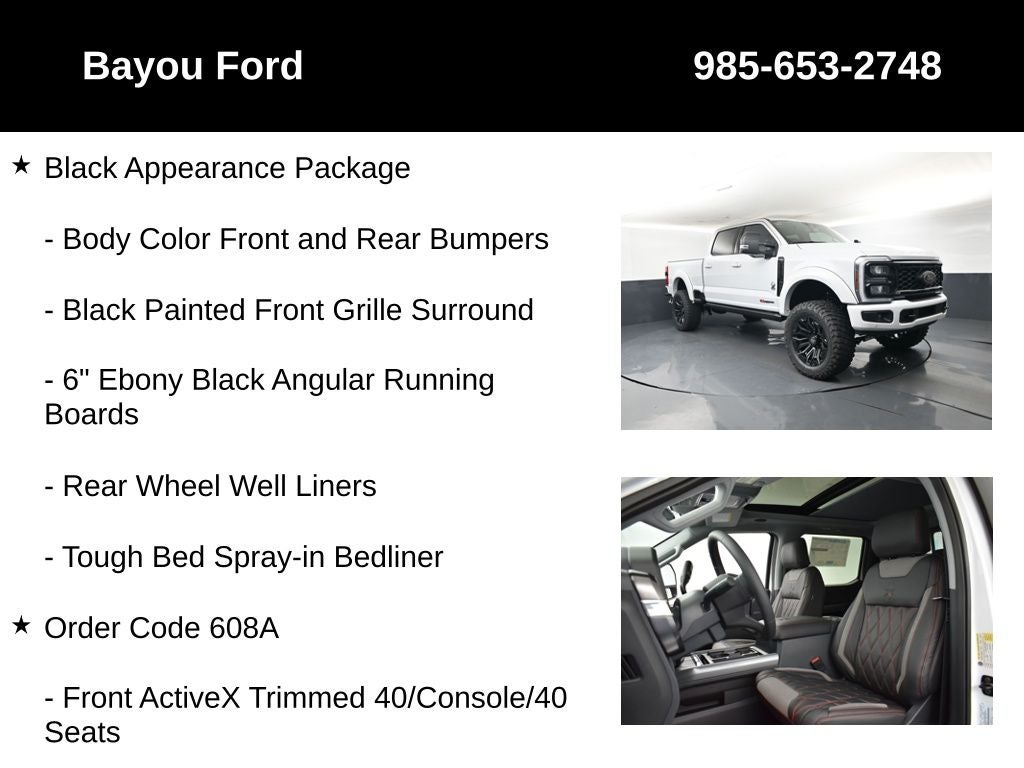 2026 Ford F-250SD SCA Black Widow