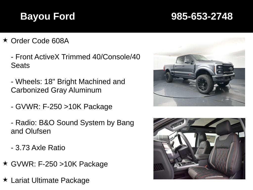 2026 Ford F-250SD Lariat Black Widow