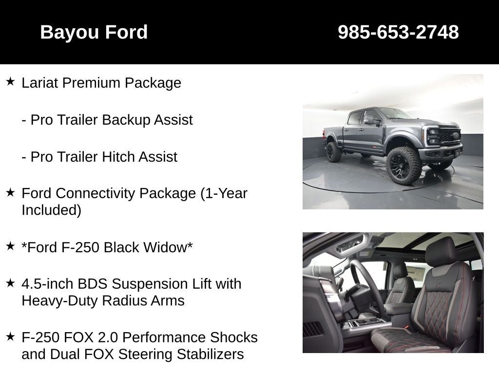 2026 Ford F-250SD Lariat Black Widow
