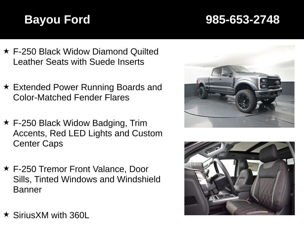 2026 Ford F-250SD Lariat Black Widow