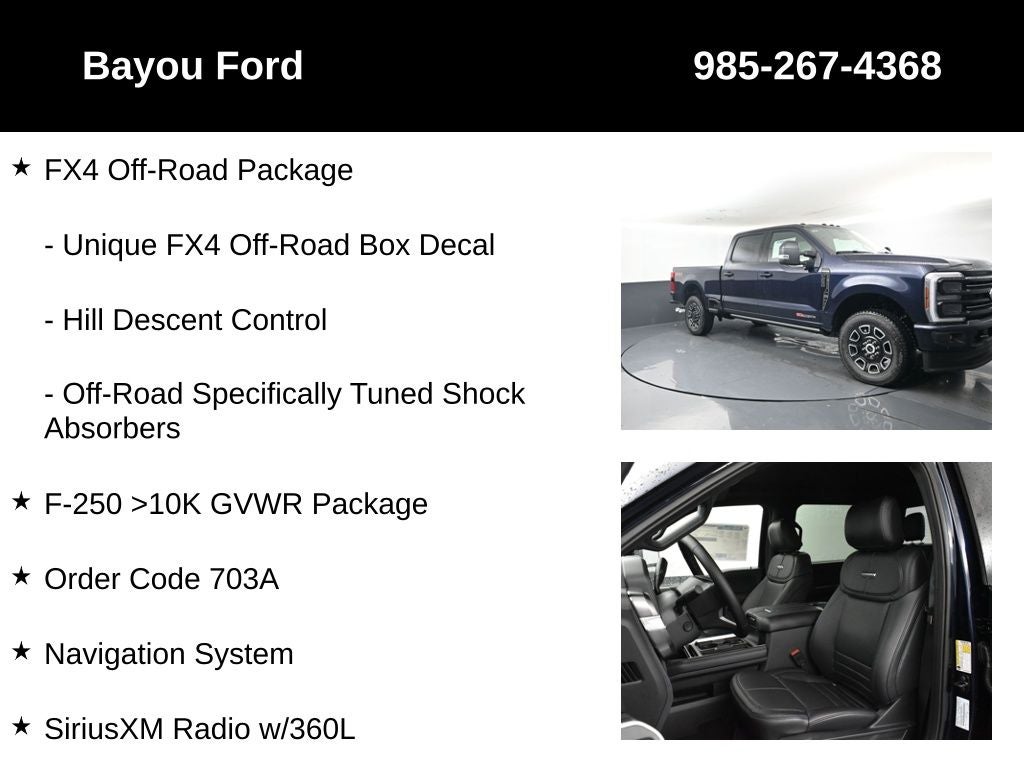 2025 Ford F-250SD Platinum 703A