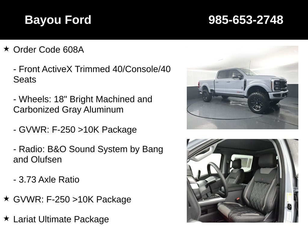 2026 Ford F-250SD SCA Black Widow