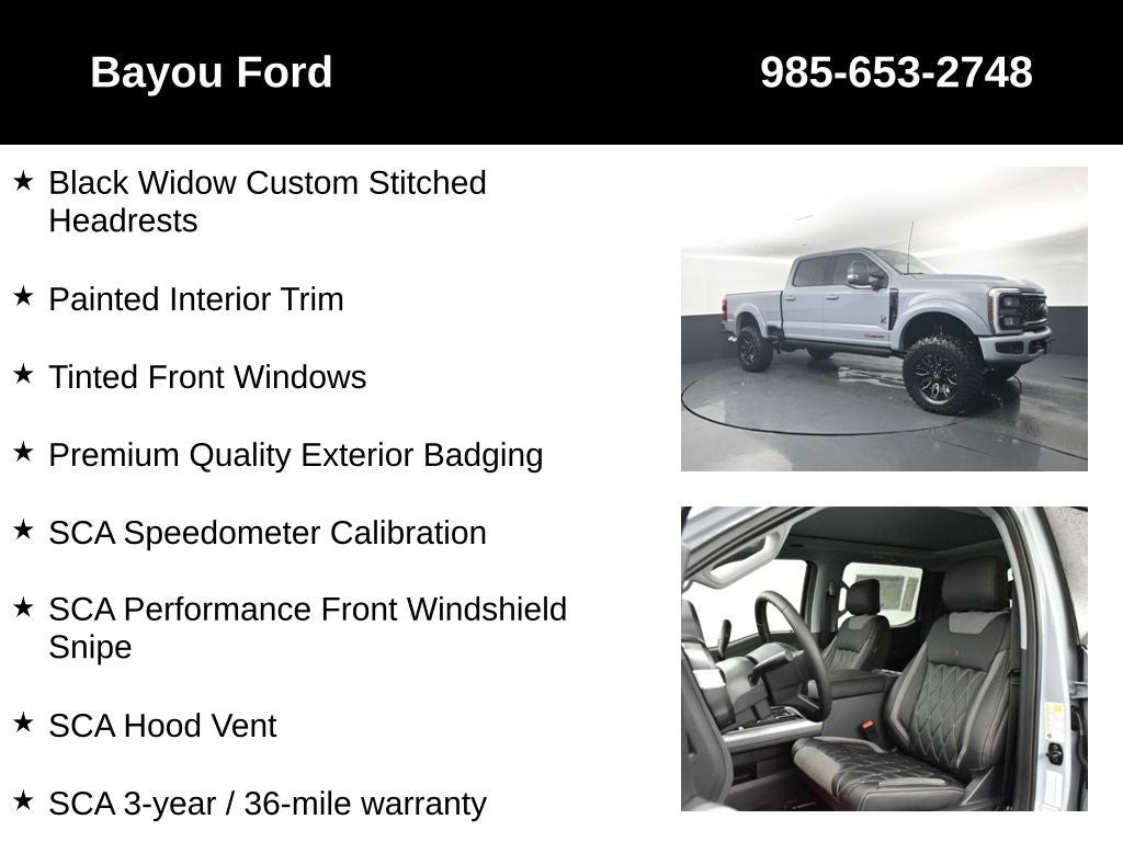 2026 Ford F-250SD SCA Black Widow